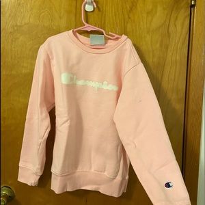 Pink champion crew neck